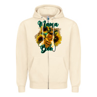 Sandshell Leopard Sunflower Western Mama Bee Zipper Hoodie - Bettercallsaul