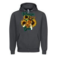 Smoke Leopard Sunflower Western Mama Bee Zipper Hoodie - Bettercallsaul
