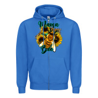 True Royal Leopard Sunflower Western Mama Bee Zipper Hoodie - Bettercallsaul