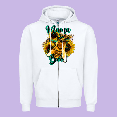 Leopard Sunflower Western Mama Bee Zipper Hoodie Designed By Bettercallsaul