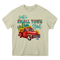 Mossy just a small town girl with car Heavy Core Tee - HRA Design Shop