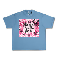Pebble Blue stronger than the storm Urban Heavy Tee - MaliasSmallBusiness