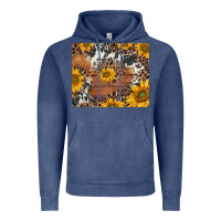 Vintage Denim sunflowers cowhide leopard mousepad Vintage Hoodie - Jasminsmagicworld