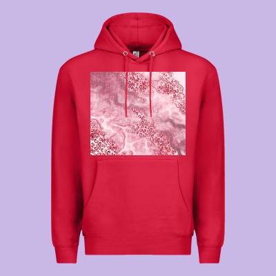 Glitter Pink Agate Premium Hoodie Designed By Tumblerdesignbyshophia