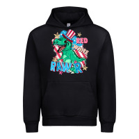 Black Red white rawr Urban Hoodie - FaDigitalArtStudio