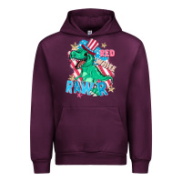 Mauve Wine Red white rawr Urban Hoodie - FaDigitalArtStudio