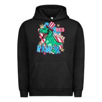 Pigment Black Red white rawr Urban Hoodie - FaDigitalArtStudio