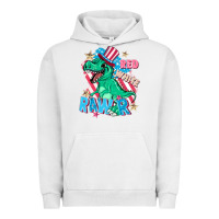 Pigment Lunar Rock Red white rawr Urban Hoodie - FaDigitalArtStudio