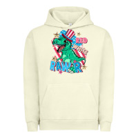 Pigment Pistachio Red white rawr Urban Hoodie - FaDigitalArtStudio