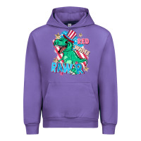 Tulip Red white rawr Urban Hoodie - FaDigitalArtStudio