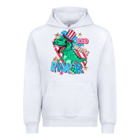 White Red white rawr Urban Hoodie - FaDigitalArtStudio