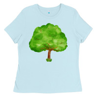 Baby Blue tree Ladies Tee - FaDigitalArtStudio