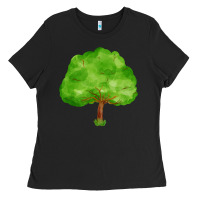 Black tree Ladies Tee - FaDigitalArtStudio