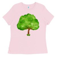 Bubblegum Pink tree Ladies Tee - FaDigitalArtStudio
