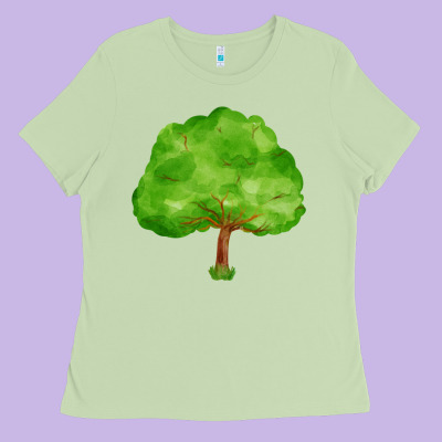 Tree Ladies Tee Designed By Fadigitalartstudio