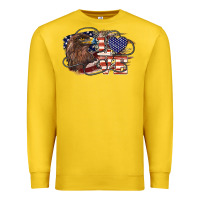 Lemon Love America Eagle 4th of july Premium Sweatshirt - HowdyJamesFarm