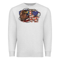 Love America Eagle 4th Of July Premium Sweatshirt | Teevron