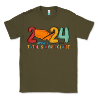 Army Green total solar eclipse Classic Tee - MaliasSmallBusiness