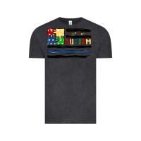 Vintage Black autism usa flag Vintage Tee - MaliasSmallBusiness