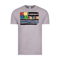 Vintage Zinc autism usa flag Vintage Tee - MaliasSmallBusiness