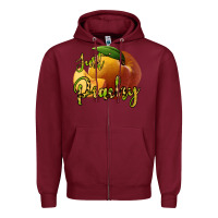 Burgundy Just Peachy Zipper Hoodie - Bettercallsaul