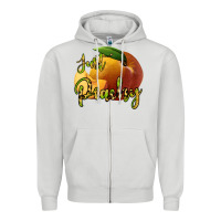 Dove Grey Just Peachy Zipper Hoodie - Bettercallsaul