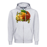 Heather Grey Just Peachy Zipper Hoodie - Bettercallsaul