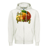 Oatmeal Heather Just Peachy Zipper Hoodie - Bettercallsaul
