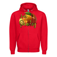 Red Just Peachy Zipper Hoodie - Bettercallsaul