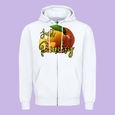 Just Peachy Zipper Hoodie Designed By Bettercallsaul