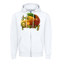 White Just Peachy Zipper Hoodie - Bettercallsaul