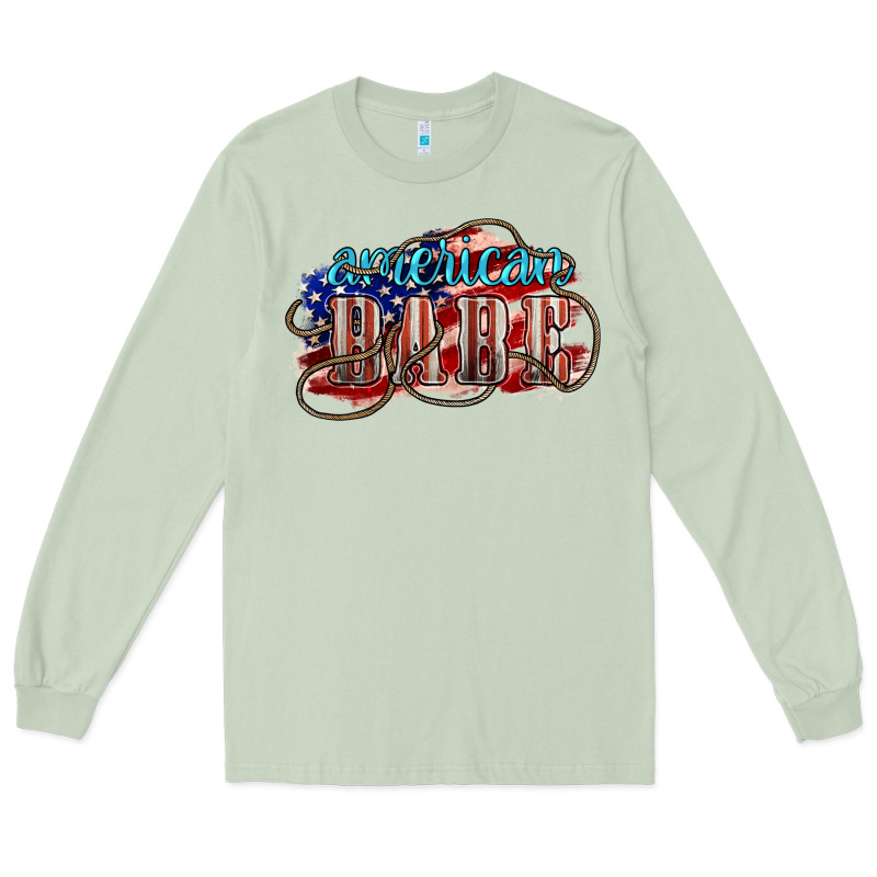 American Babe Long Sleeve Tee by NancyCooperArtShop | Teevron
