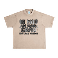 French Oak in may we wear gray brain cancer awareness Urban Heavy Tee - MaliasSmallBusiness