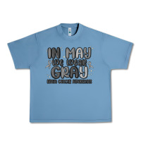 Pebble Blue in may we wear gray brain cancer awareness Urban Heavy Tee - MaliasSmallBusiness