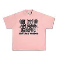 Salmon in may we wear gray brain cancer awareness Urban Heavy Tee - MaliasSmallBusiness