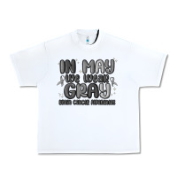 White in may we wear gray brain cancer awareness Urban Heavy Tee - MaliasSmallBusiness