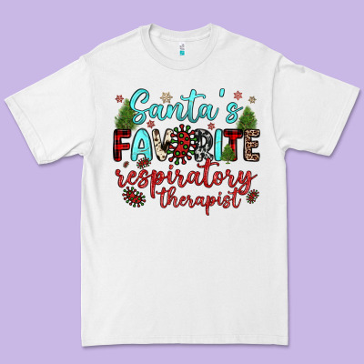 Santa S Favorite Respiratory Therapist Premium Tee Designed By Jahusdesignshop