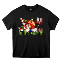 Black joy to the world christmas wine Heavy Core Tee - FaDigitalArtStudio