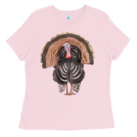 Bubblegum Pink turkey Ladies Tee - FaDigitalArtStudio