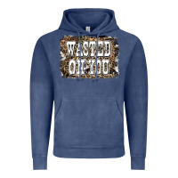 Vintage Denim Western Wasted On You Background Vintage Hoodie - LillyAllenDesigns