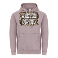 Vintage Zinc Western Wasted On You Background Vintage Hoodie - LillyAllenDesigns