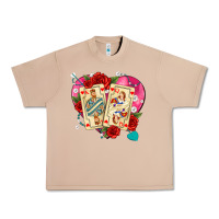 Burro playing cards roses and pearls Urban Heavy Tee - AdoDesignShop