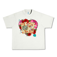 Pistachio playing cards roses and pearls Urban Heavy Tee - AdoDesignShop
