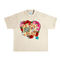 Sandshell playing cards roses and pearls Urban Heavy Tee - AdoDesignShop