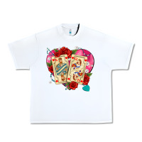 White playing cards roses and pearls Urban Heavy Tee - AdoDesignShop