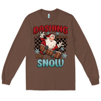 Chestnut dashing through the snow Long Sleeve Tee - MaliasSmallBusiness