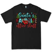 Black santa s favorite office staff Premium Tee - JahusDesignShop