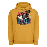 Pigment Peanut Butter I back the blue Urban Hoodie - FaDigitalArtStudio