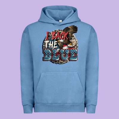 I Back The Blue Urban Hoodie Designed By Fadigitalartstudio