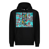 Black fish lures Premium Hoodie - TumblerDesignByShophia